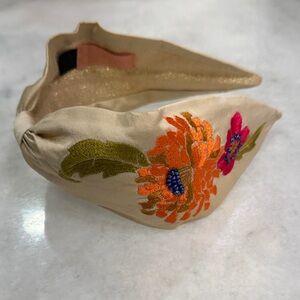 Embroidered Floral Headband